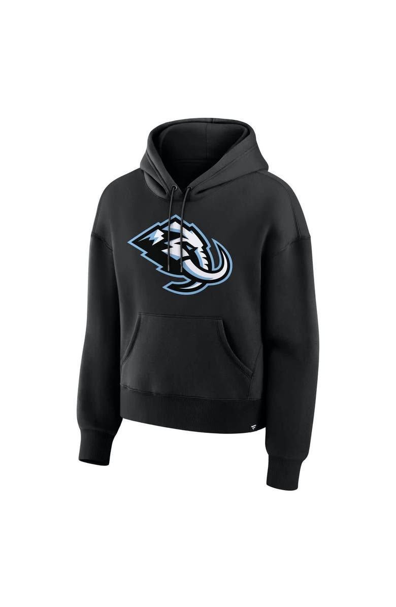 FANATICS Women's Fanatics  Black Utah Mammoth Primary Logo Legacy Fleece Pullover Hoodie, Alternate, color, Black