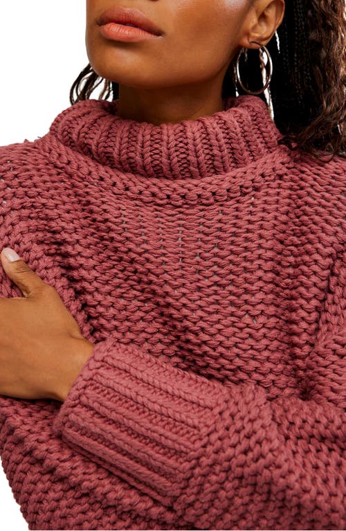 Free People My Only Sunshine Sweater In Burgundy