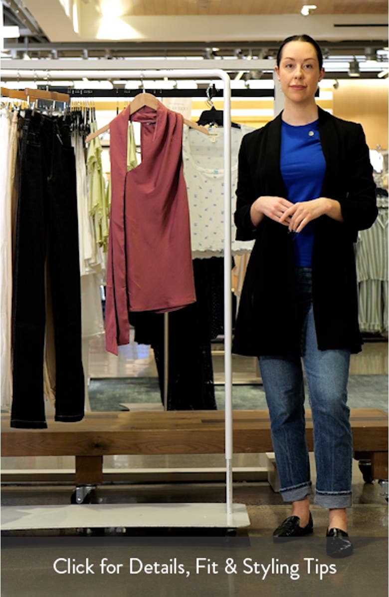 Scarf Crinkle Satin Top, sales video thumbnail