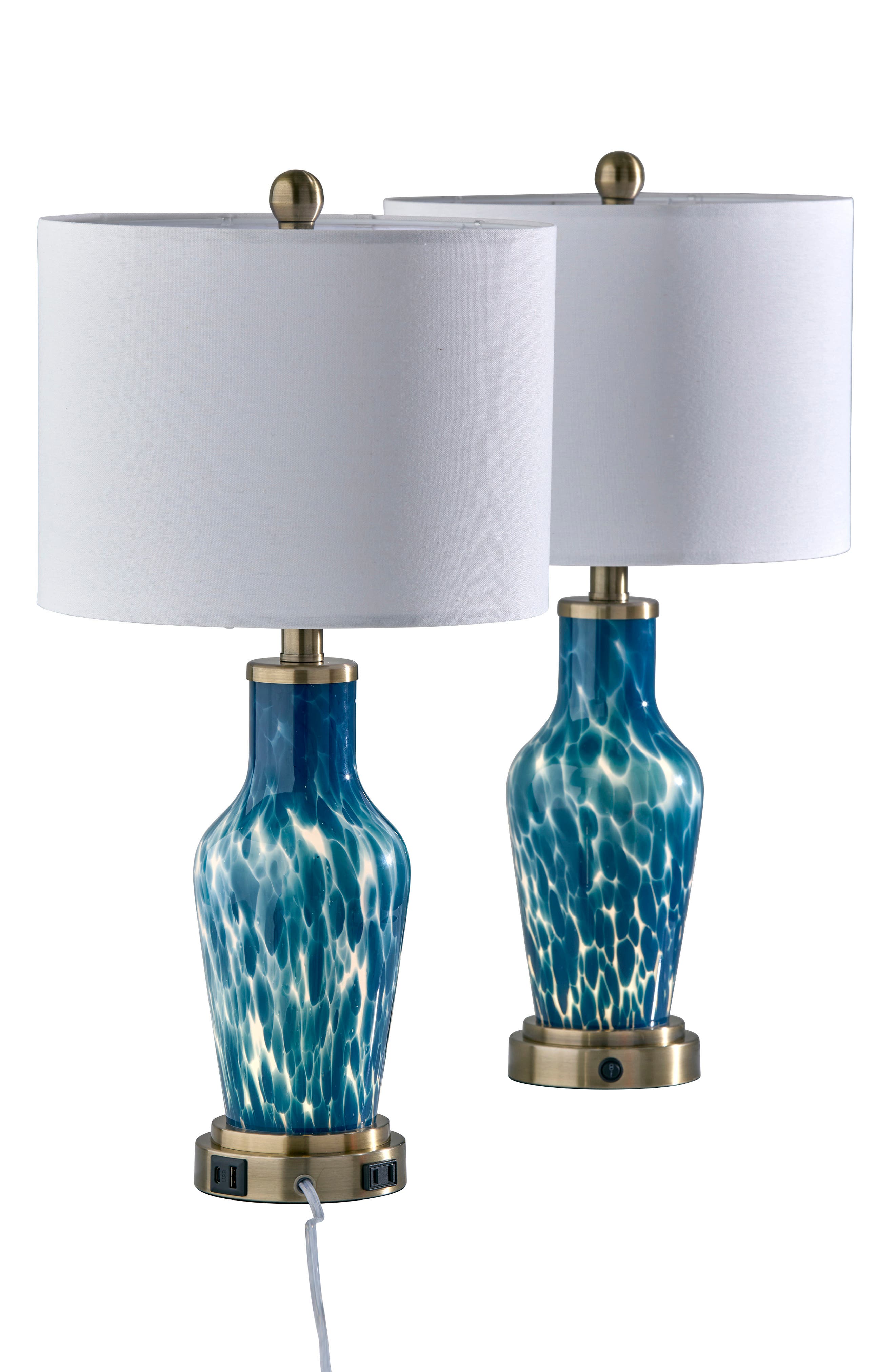 selected ANTIQUE BRASS/ BLUE