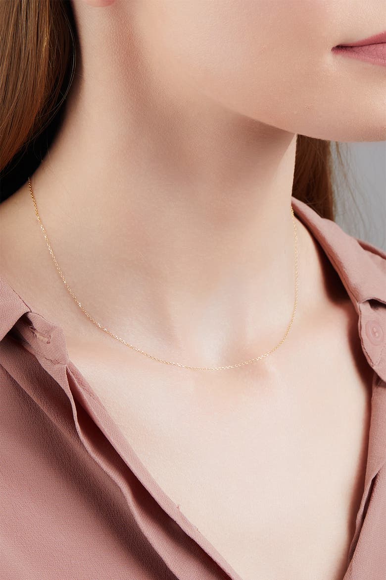 14K Yellow Gold 18" Diamond Cut Chain Necklace, Alternate, color, 14KY