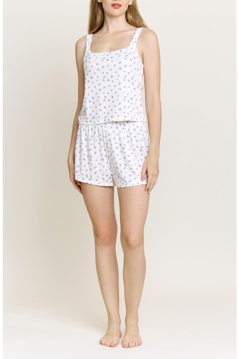 Blissful Short Pajamas, Main, color, IVORY DITSY