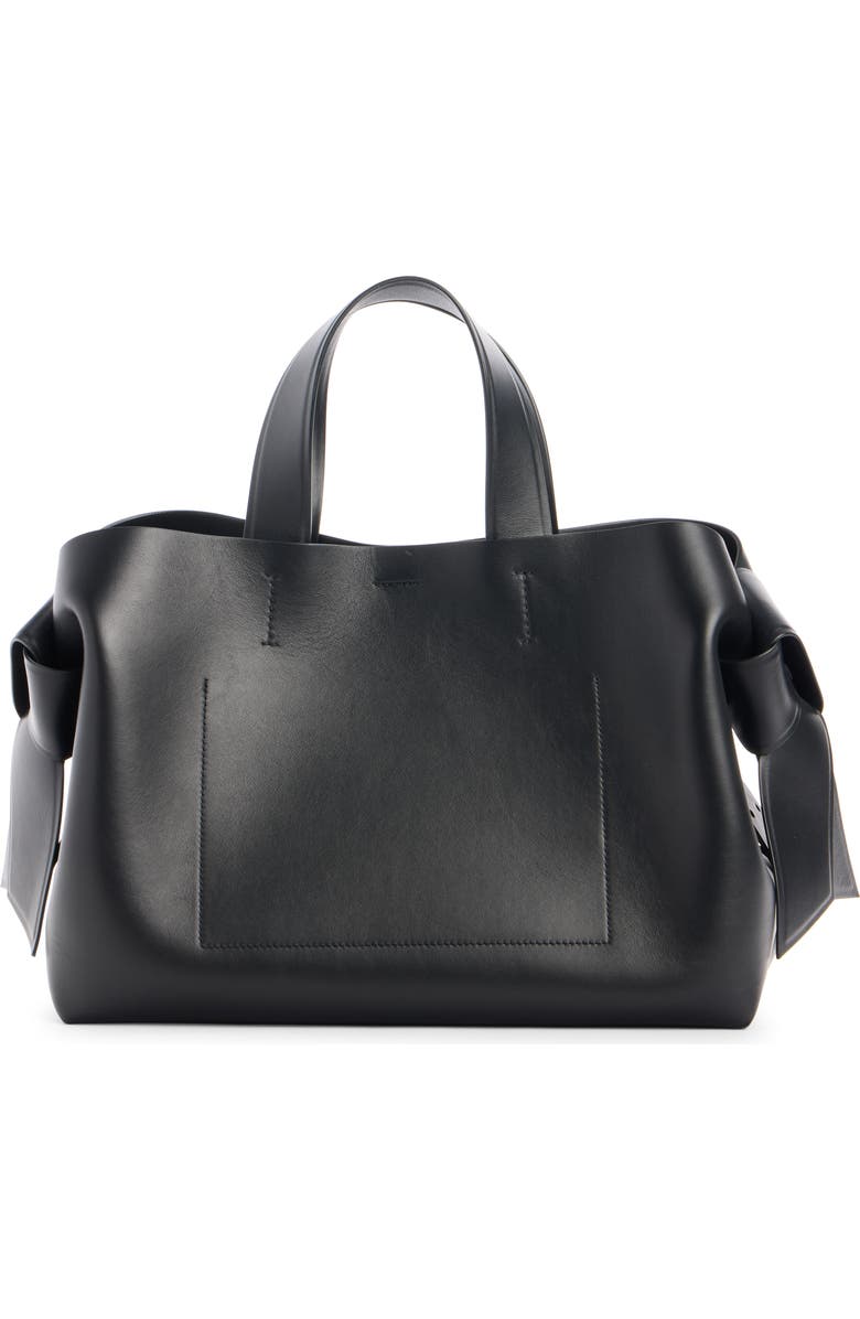 Acne Studios Musubi Leather Tote, Alternate, color, Black