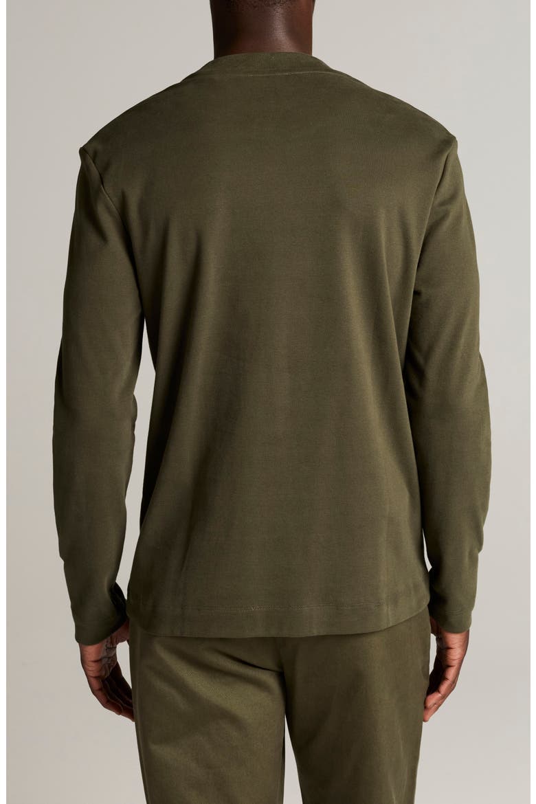 Peached Face Jersey Long Sleeve T-Shirt, Alternate, color, NIGHT LEAF