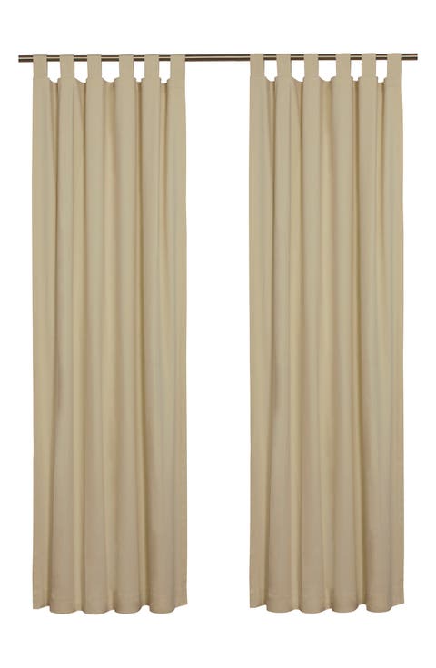 Set of 2 Cotton Curtain Panels