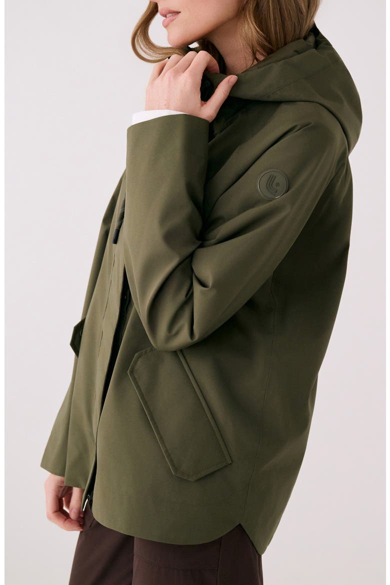 Lachine Oversize Rain Coat, Alternate, color, MOSS