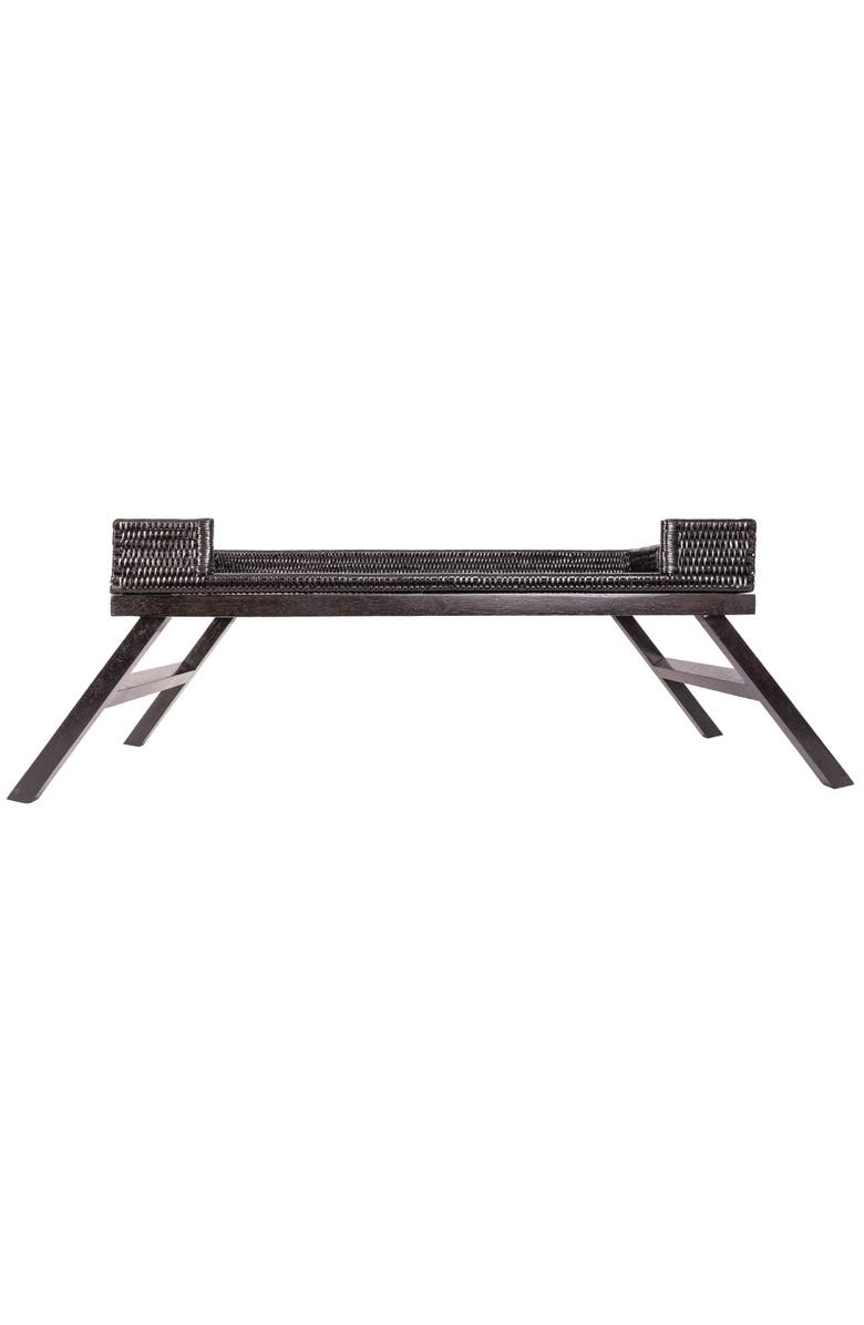 Artifacts Trading Company<sup>™</sup> Artifacts Rattan Breakfast Tray/Table, Alternate, color, Tudor Black