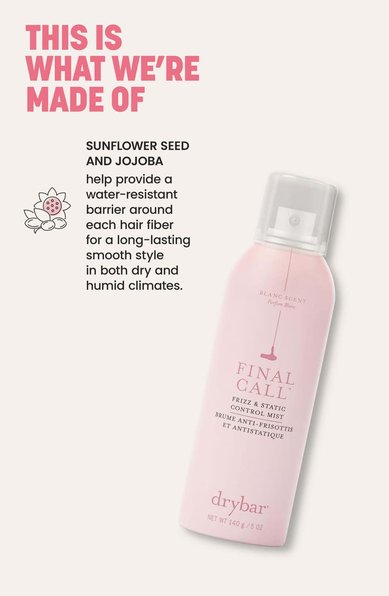Drybar Final Call<sup>™</sup> Frizz & Static Control Mist Blanc Scent, Alternate, color, Blanc