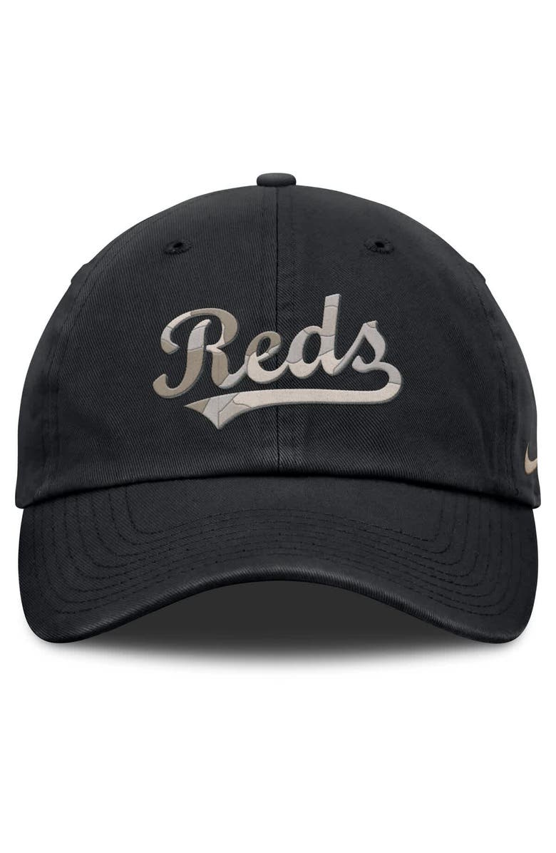 Nike Men's Nike Black Cincinnati Reds Camo Pack Club Adjustable Hat, Alternate, color, Black