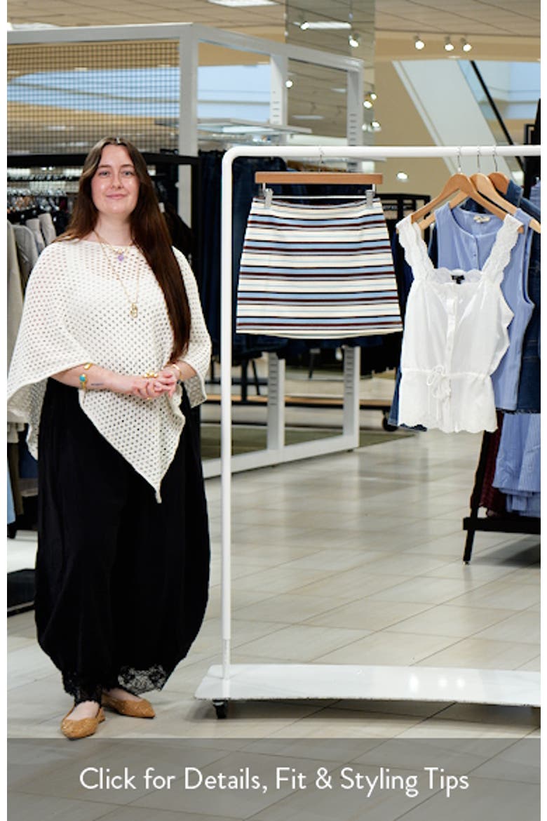 Nadine Striped Cotton Miniskirt video