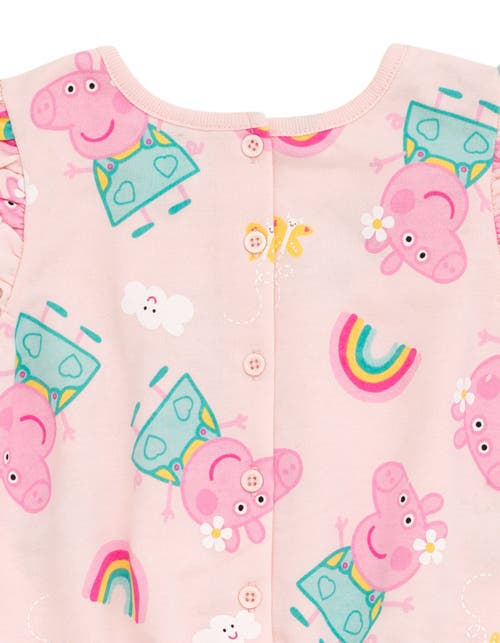 Peppa Pig Sleeveless Skater Romper In Pink