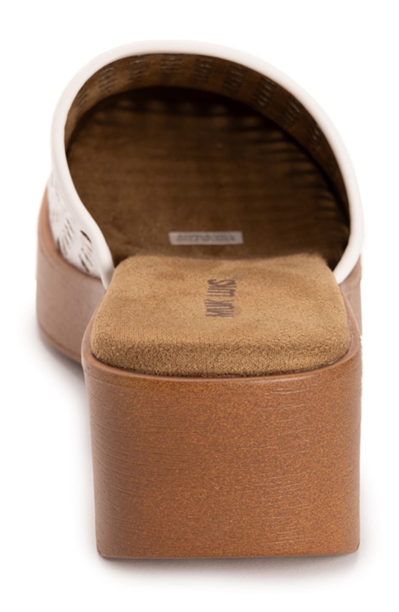 MUK LUKS Callen Platform Clog, Alternate, color, White