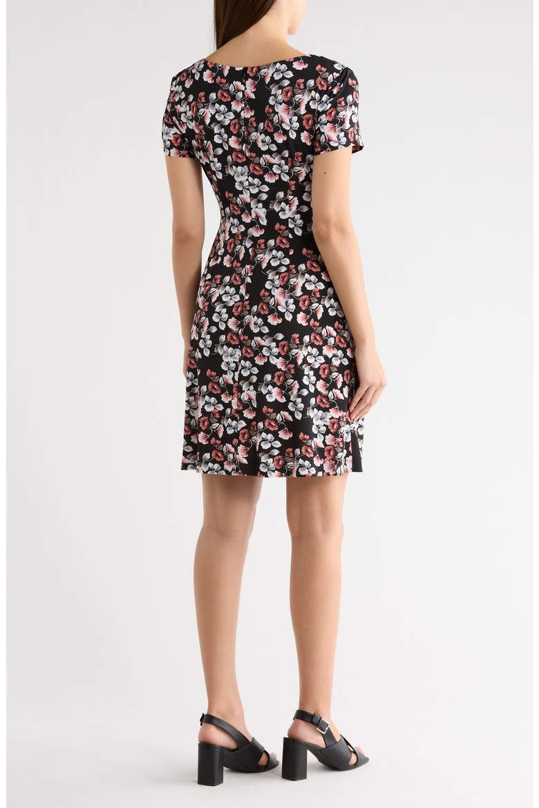 Print Woven Dress, Alternate, color, BLACK