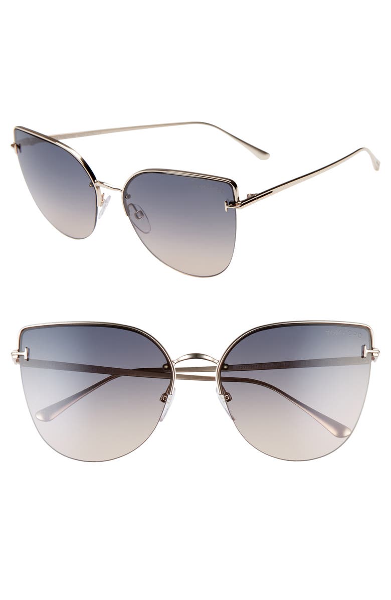 TOM FORD Ingrid 60mm Cat Eye Sunglasses, Main, color,