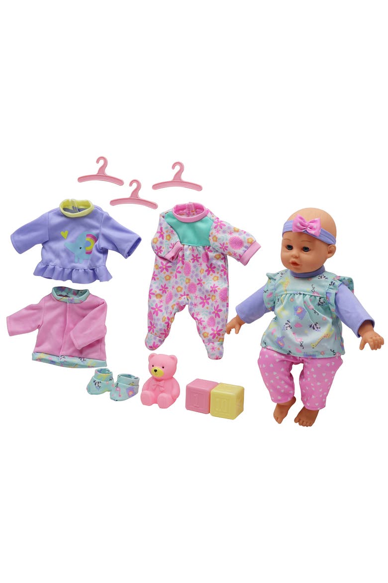 14" Lifelike Soft Doll and Play Accessories, Age 2+, Alternate, color, Multicolored