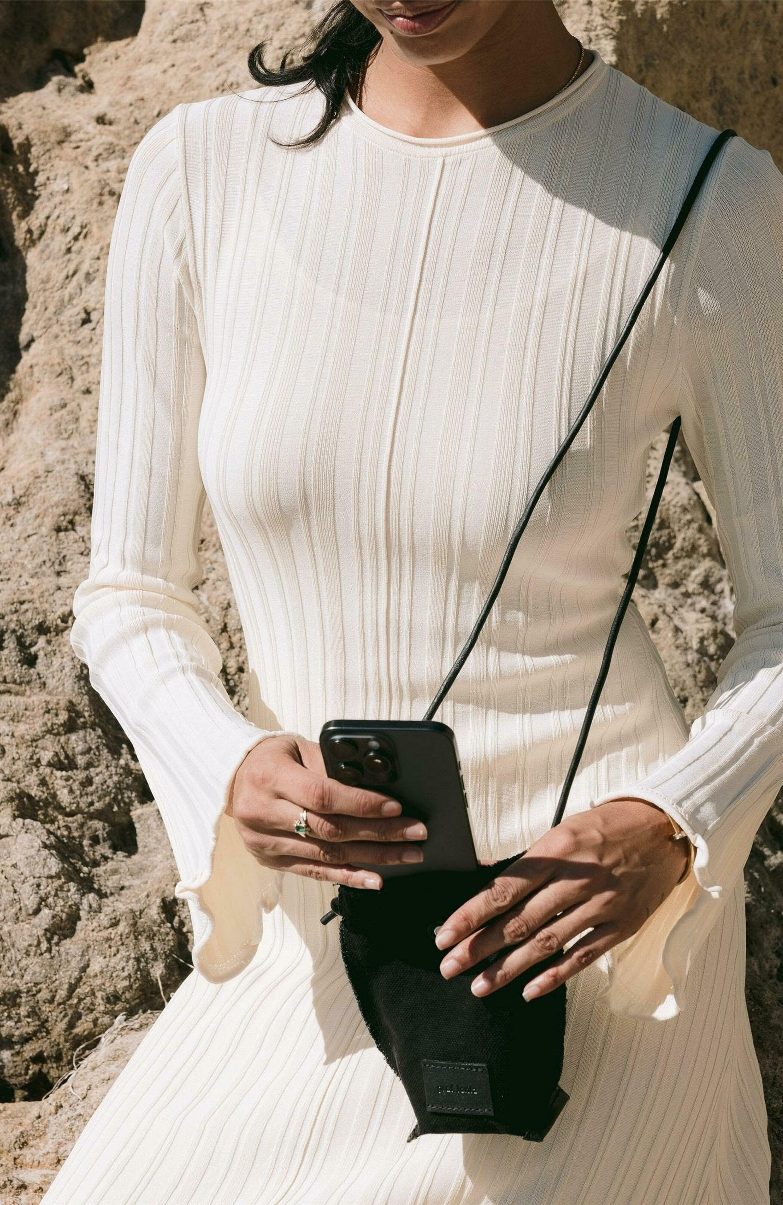 Graf Lantz Hana Canvas Phone Crossbody, Alternate, color, 