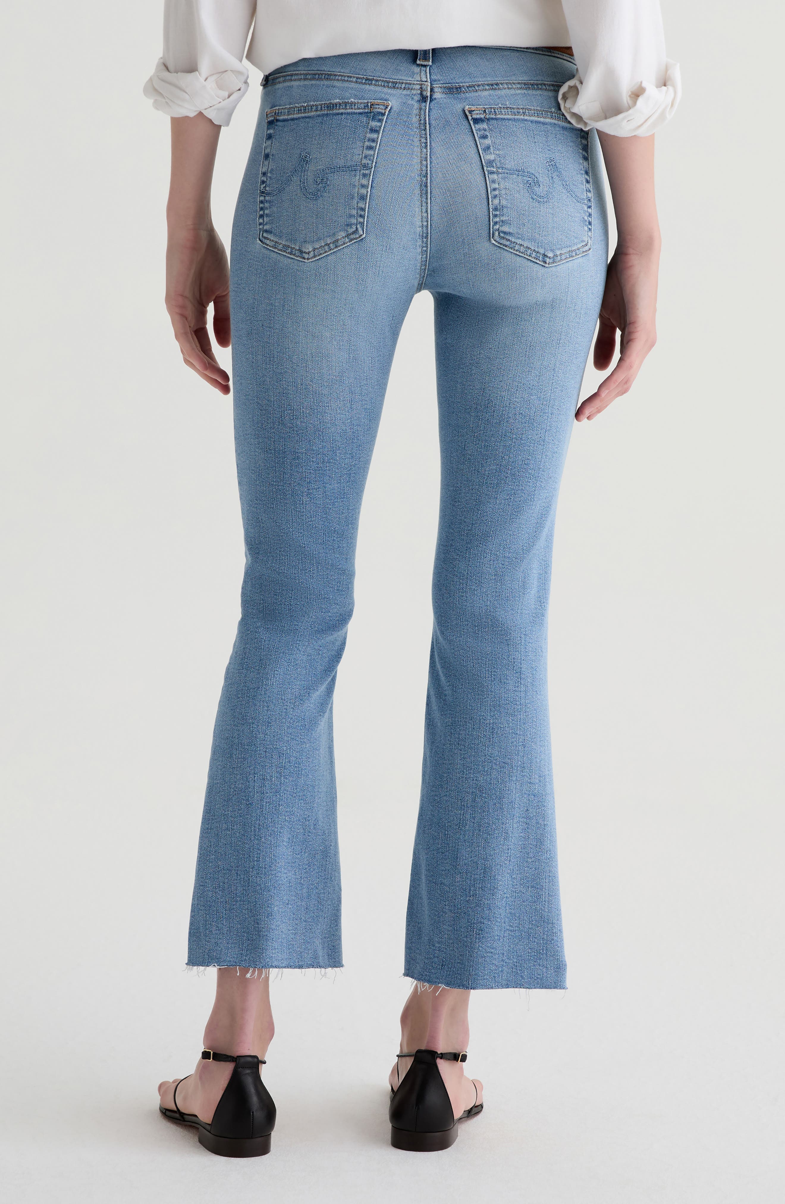Farrah Mid Rise Crop Bootcut Jeans - image 2