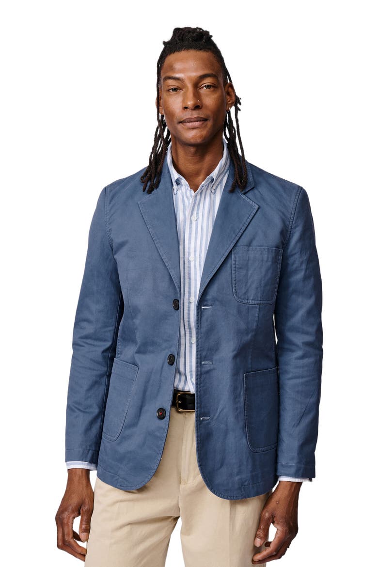 Mareham Patch Pocket Blazer, Main, color, Washed Blue