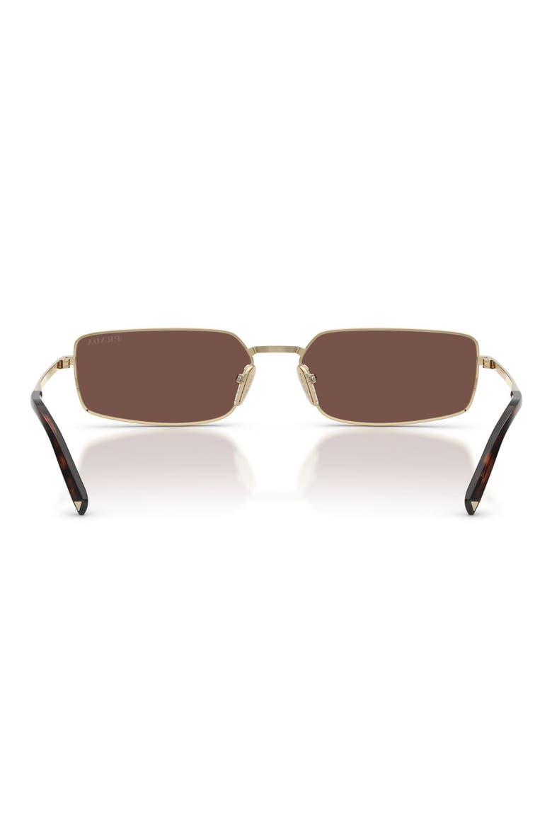 59mm Rectangular Sunglasses, Alternate, color, PALE GOLD / BLACK CHOCOLATE