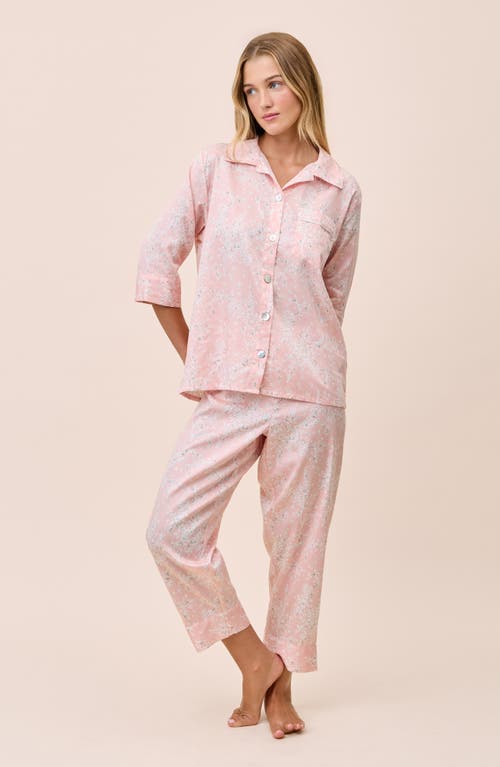 Papinelle Cheri Blossom Crop Cotton Sateen Pajamas
