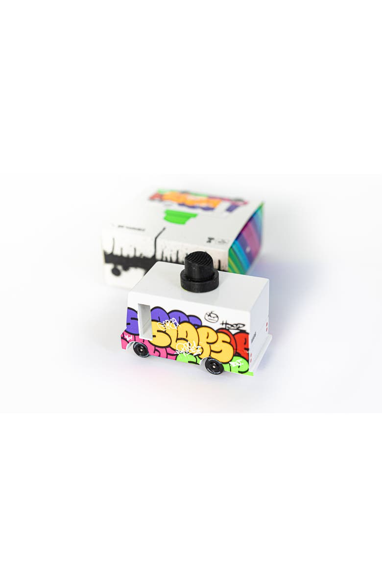 CANDYLAB TOYS Black Graffiti Van, Alternate, color, Multi