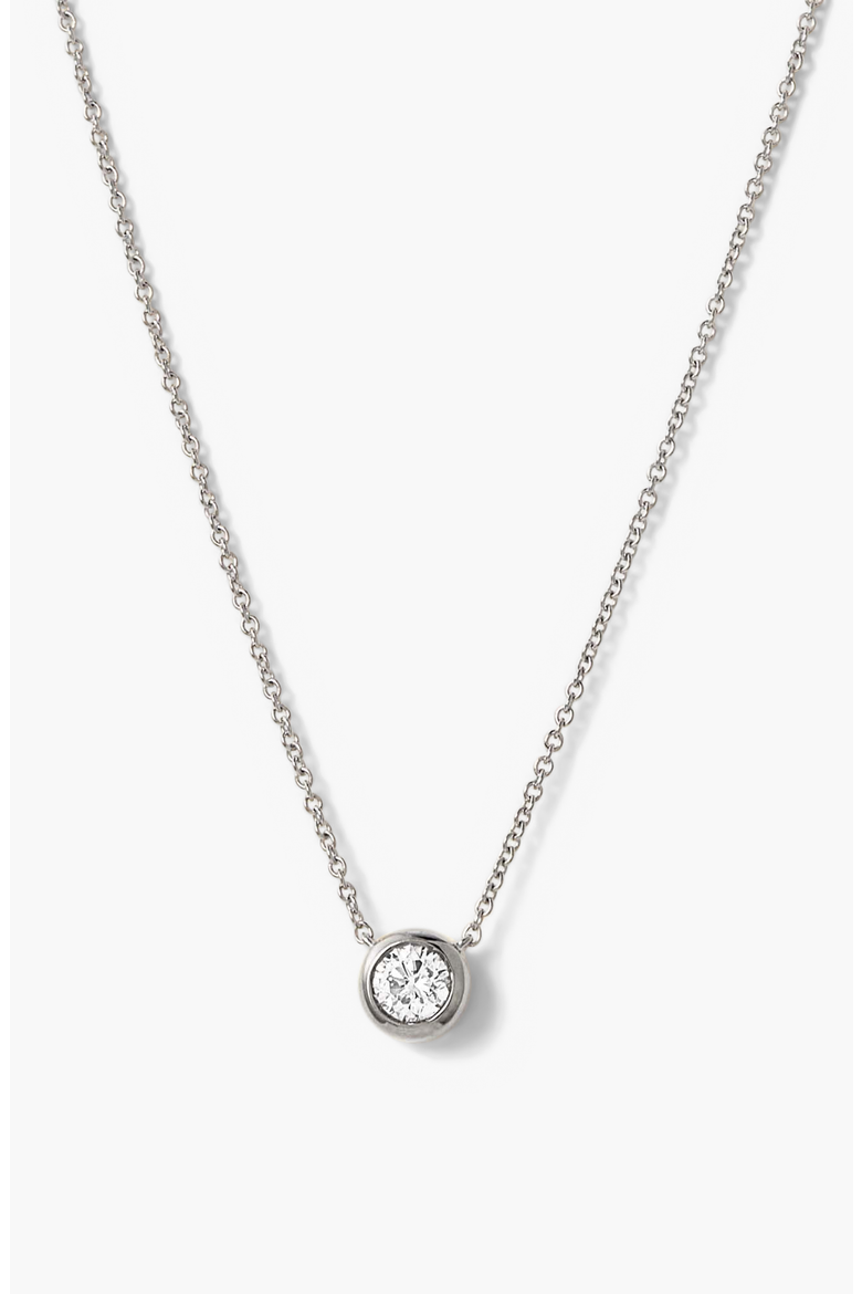 Large Diamond Necklace, Main, color, White Gold