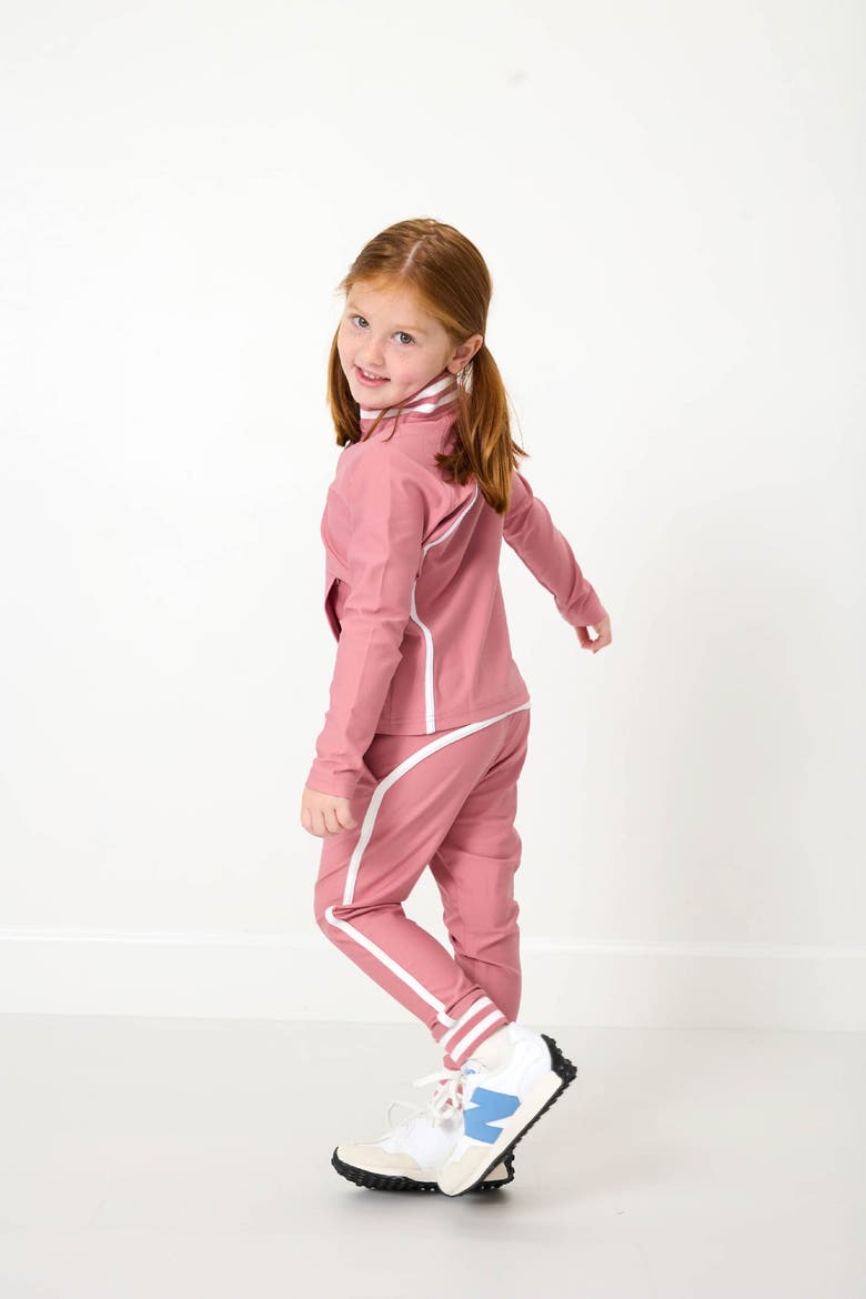 Girls Retro Jogger, Alternate, color, Dusty Pink