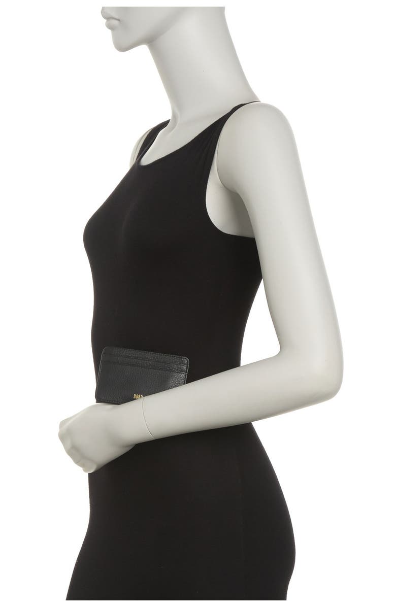 HOBO Works Leather Card Case, Alternate, color, 