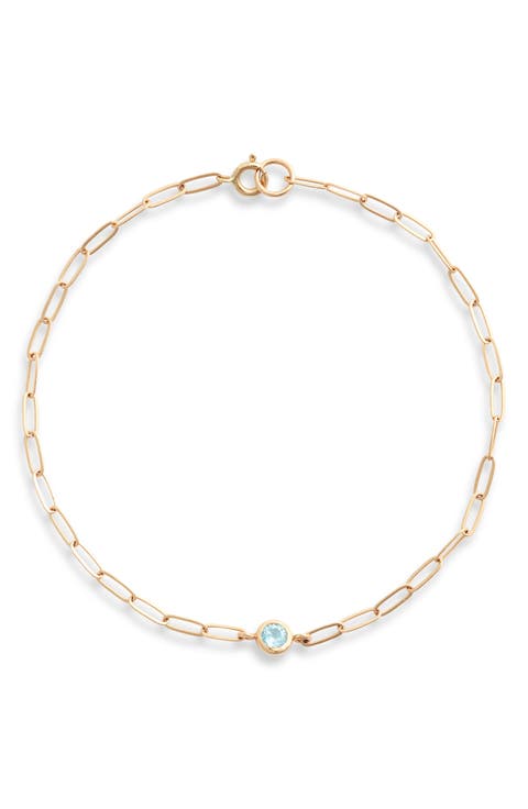 Bezel Pendant Bracelet
