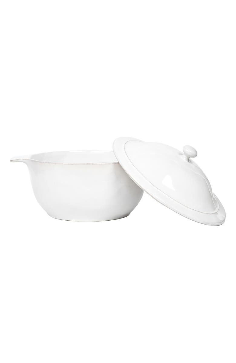 Juliska Puro Casserole Dish with Lid, Alternate, color, Whitewash