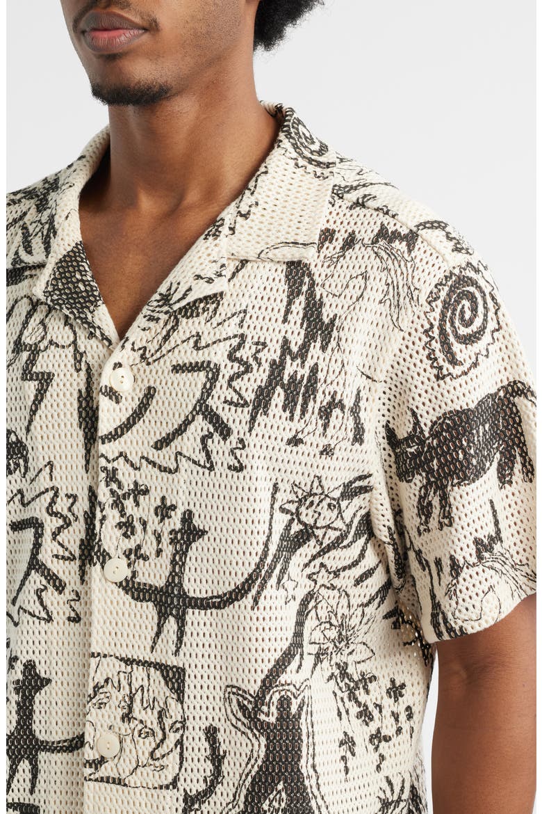 Gensou Camp Shirt, Alternate, color, ECRU