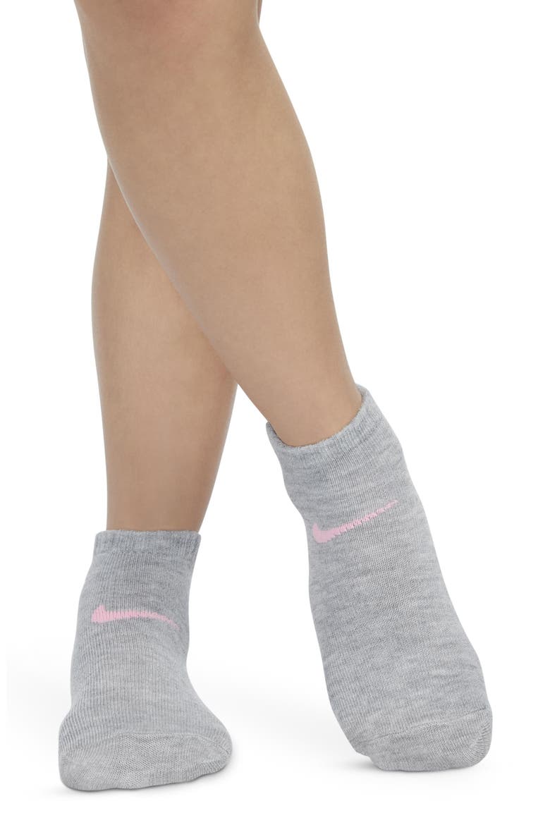 Kids' Swoosh Cushioned Ankle Socks, Alternate, color, DOLL