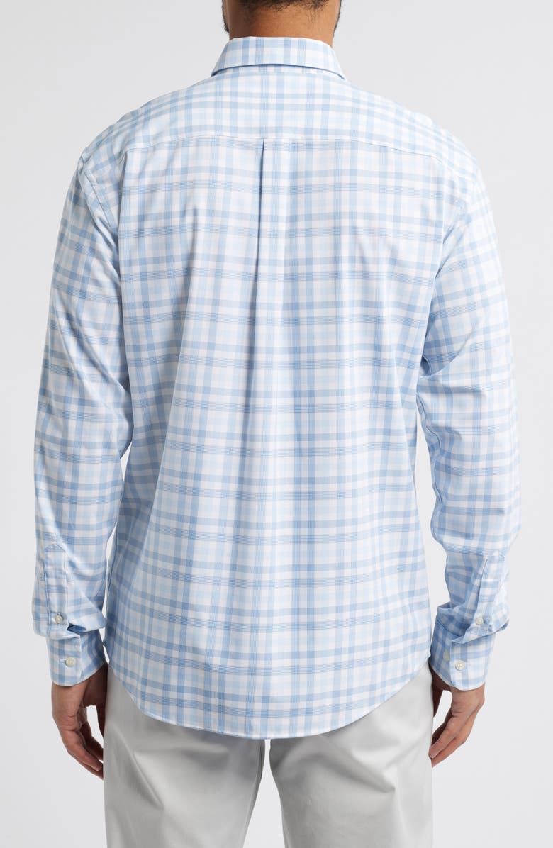 johnnie-O Madden Check Stretch Button-Down Shirt, Alternate, color, 
