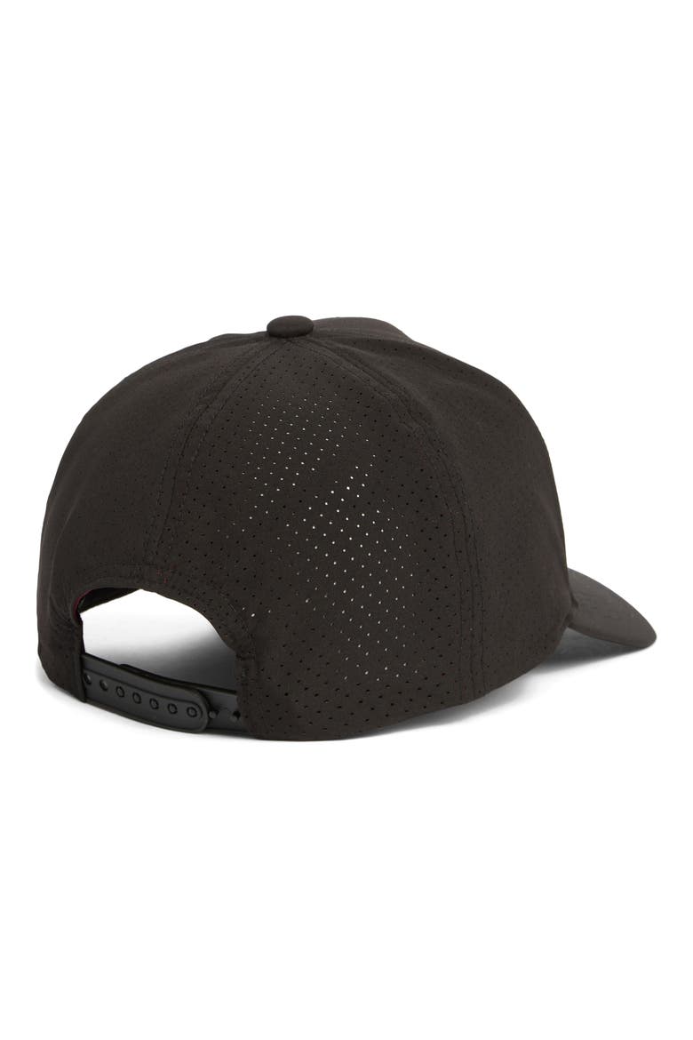 Logo 5-Panel Performance Baseball Hat, Alternate, color, BLACK