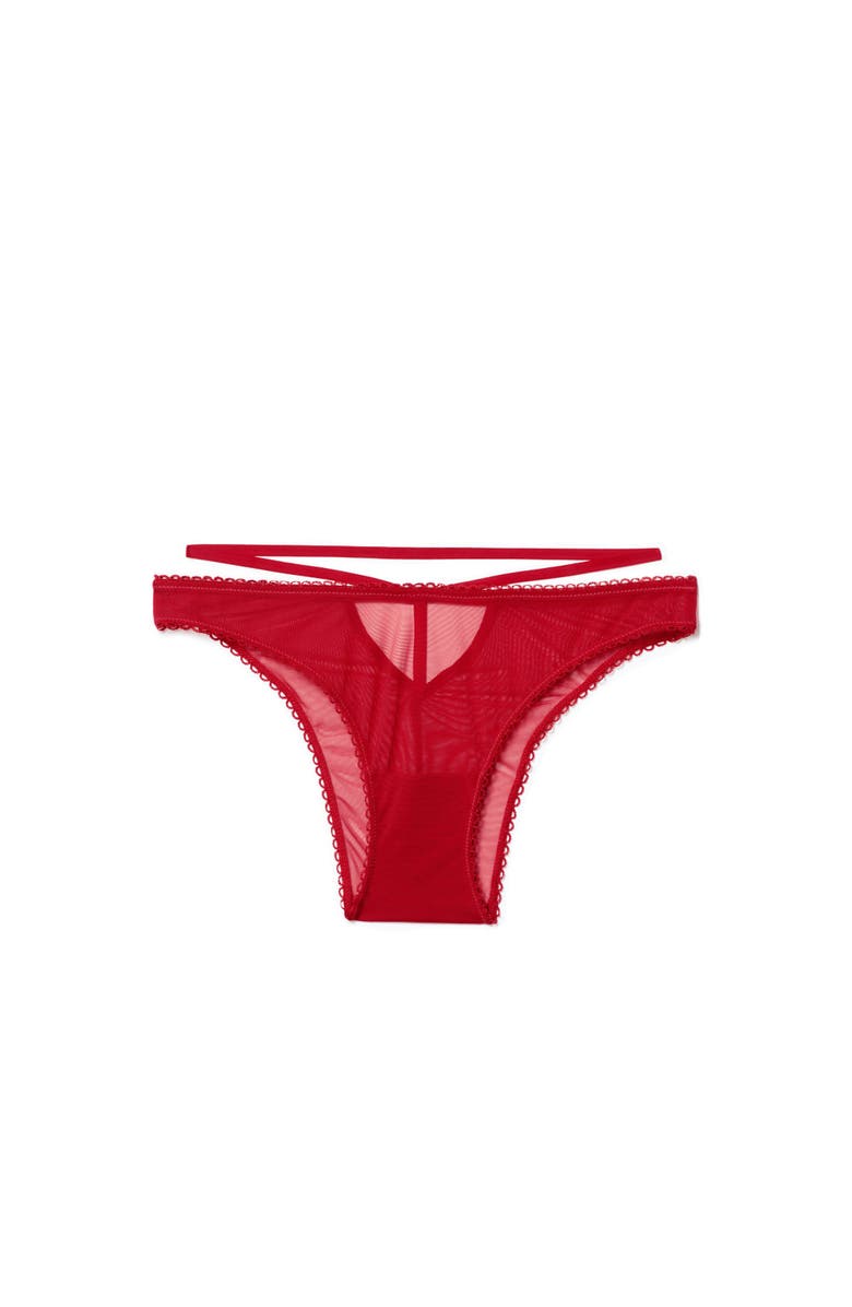 Adore Me Briana Brazilian Panties, Alternate, color, Dark Red