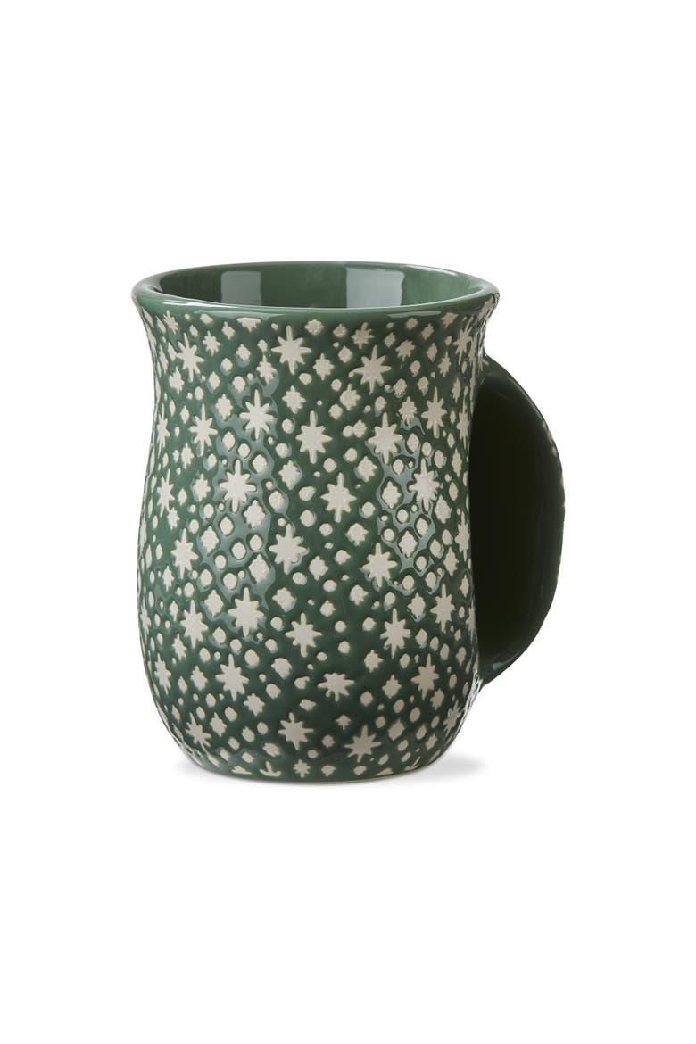 Twinkle Twinkle Handwarmer Mug Green Ceramic Dishwasher Safe, Main, color, Green