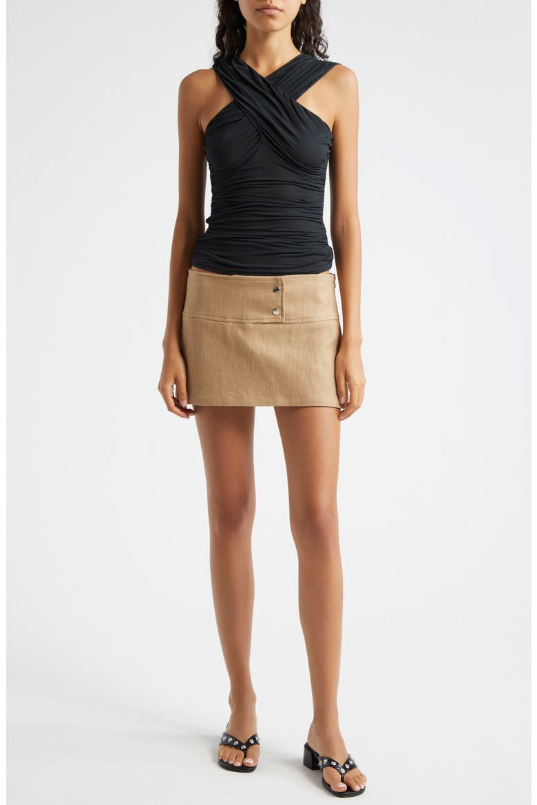 Paloma Wool Mushka Crossover Neck Mesh Top (Women) | Nordstrom