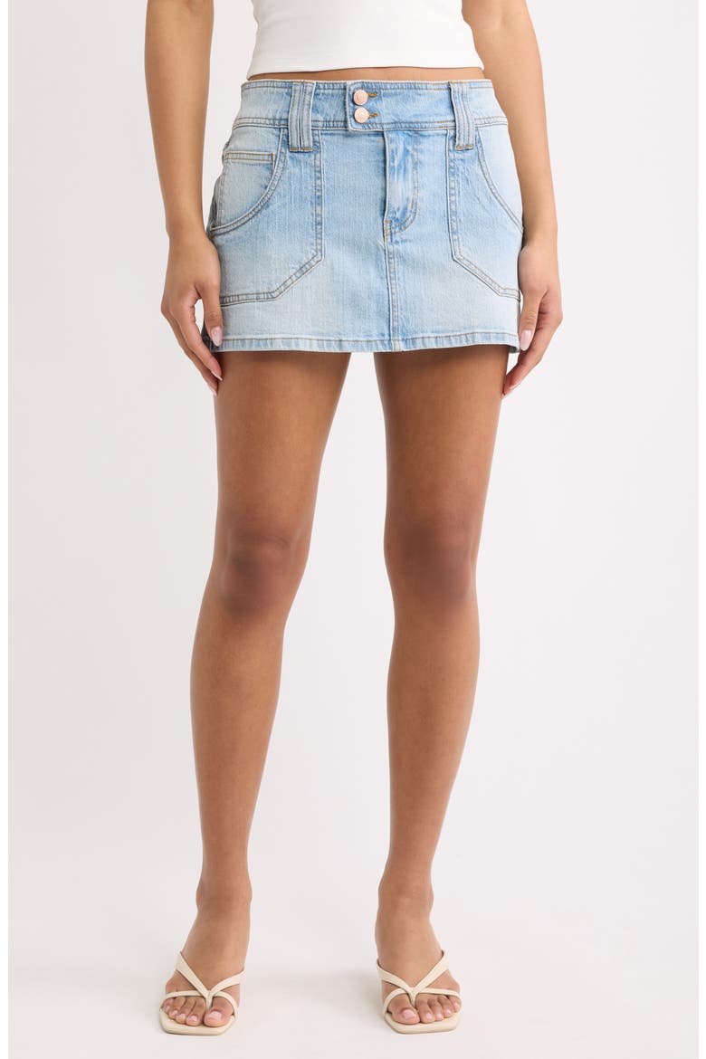 Park Chop Miniskirt, Main, color, VINTAGE WASH