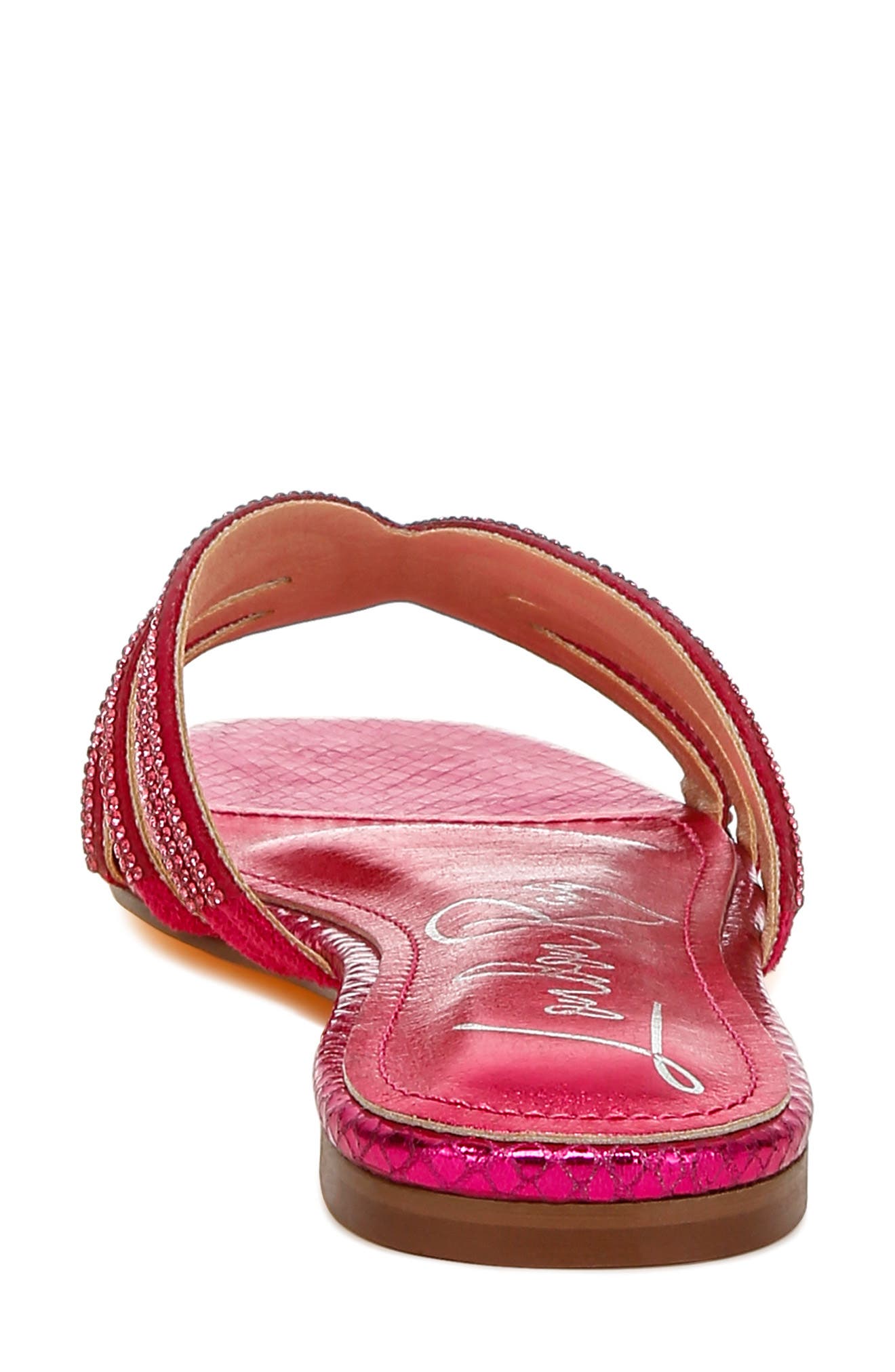 Dindy Embellished Slide Sandal, Alternate, color, FUSHIA
