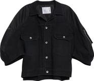 Sacai Denim & Nylon Mixed Media Jacket