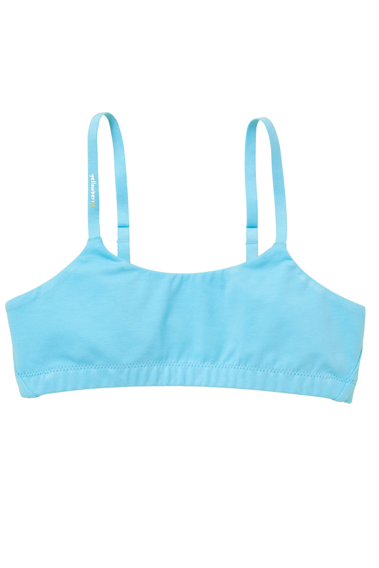 Pipit Pima Cotton Bra, Alternate, color, Blue Wave