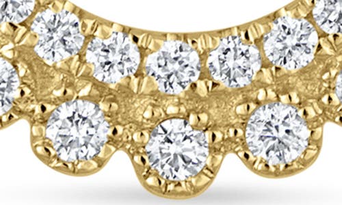 MARIA TASH MARIA TASH DIAMOND ASPARA SINGLE CLICKER HOOP EARRING