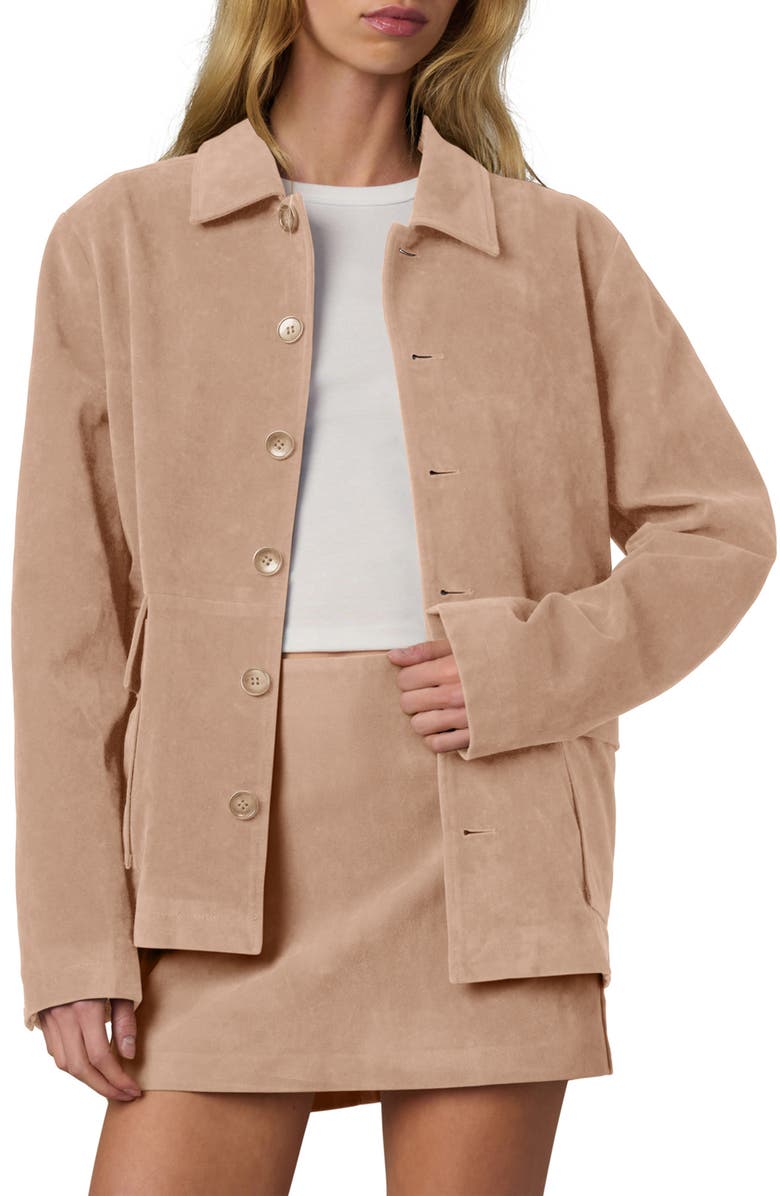 Joe's Faux Suede Chore Coat, Main, color, Camel