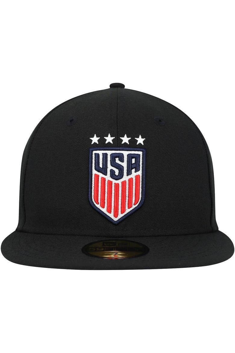 Men's New Era Black USWNT Team Basic 59FIFTY Fitted Hat, Alternate, color, Black