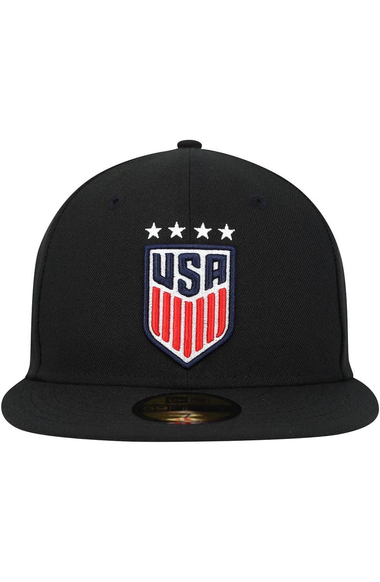 New Era Men's New Era Black USWNT Team Basic 59FIFTY Fitted Hat, Alternate, color, Black