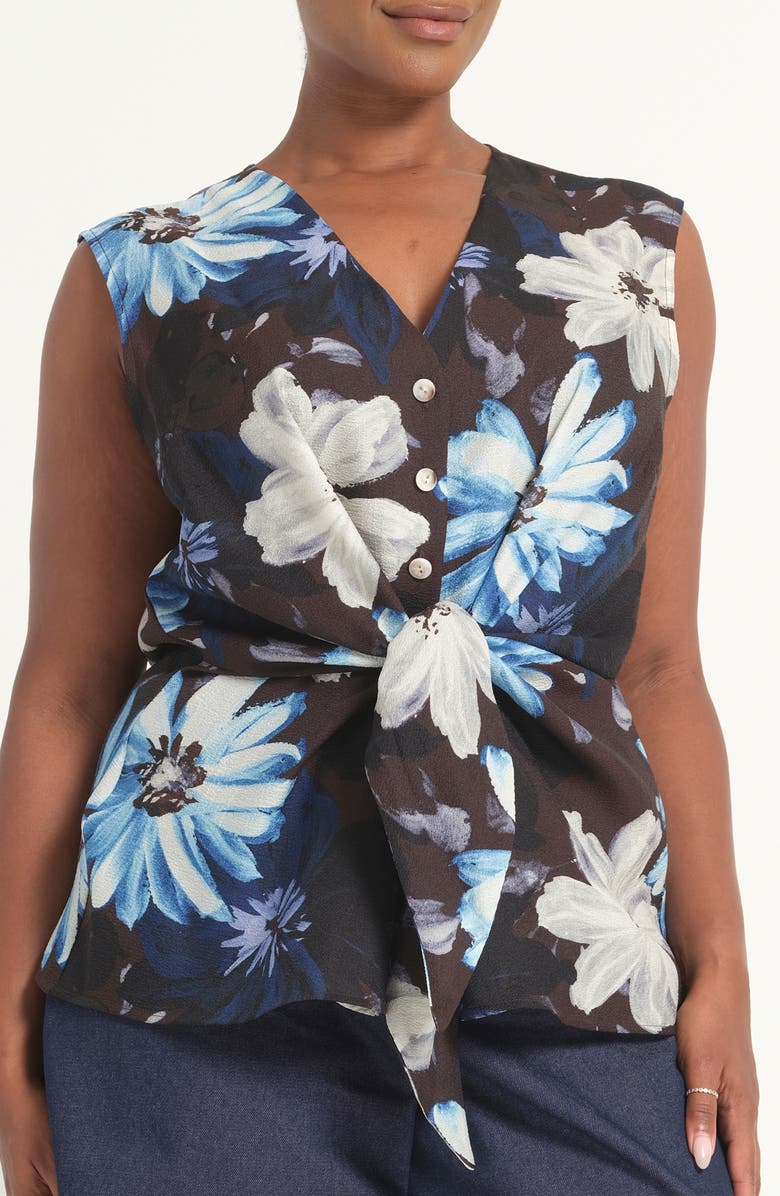 Estelle Aveline Floral Print Sleeveless Top, Alternate, color, 
