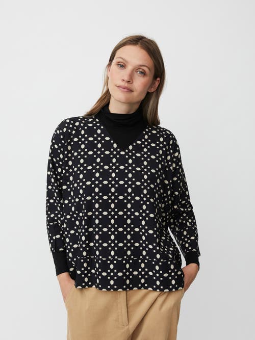 Masai Copenhagen Mabenika 3/4 Sleeve V-neck Blouse In Black