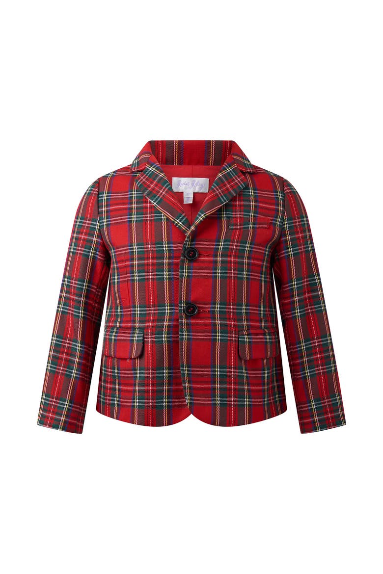 Tartan Blazer, Main, color, Red