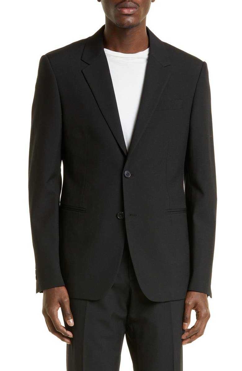 Off-White Corp Slim Fit Wool Sport Coat, Main, color, Black