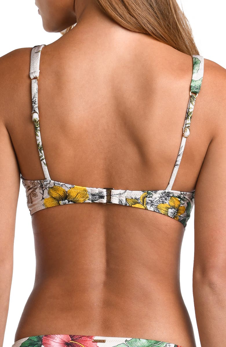 L'AGENCE Lexie Jungle Bikini Top, Alternate, color, 